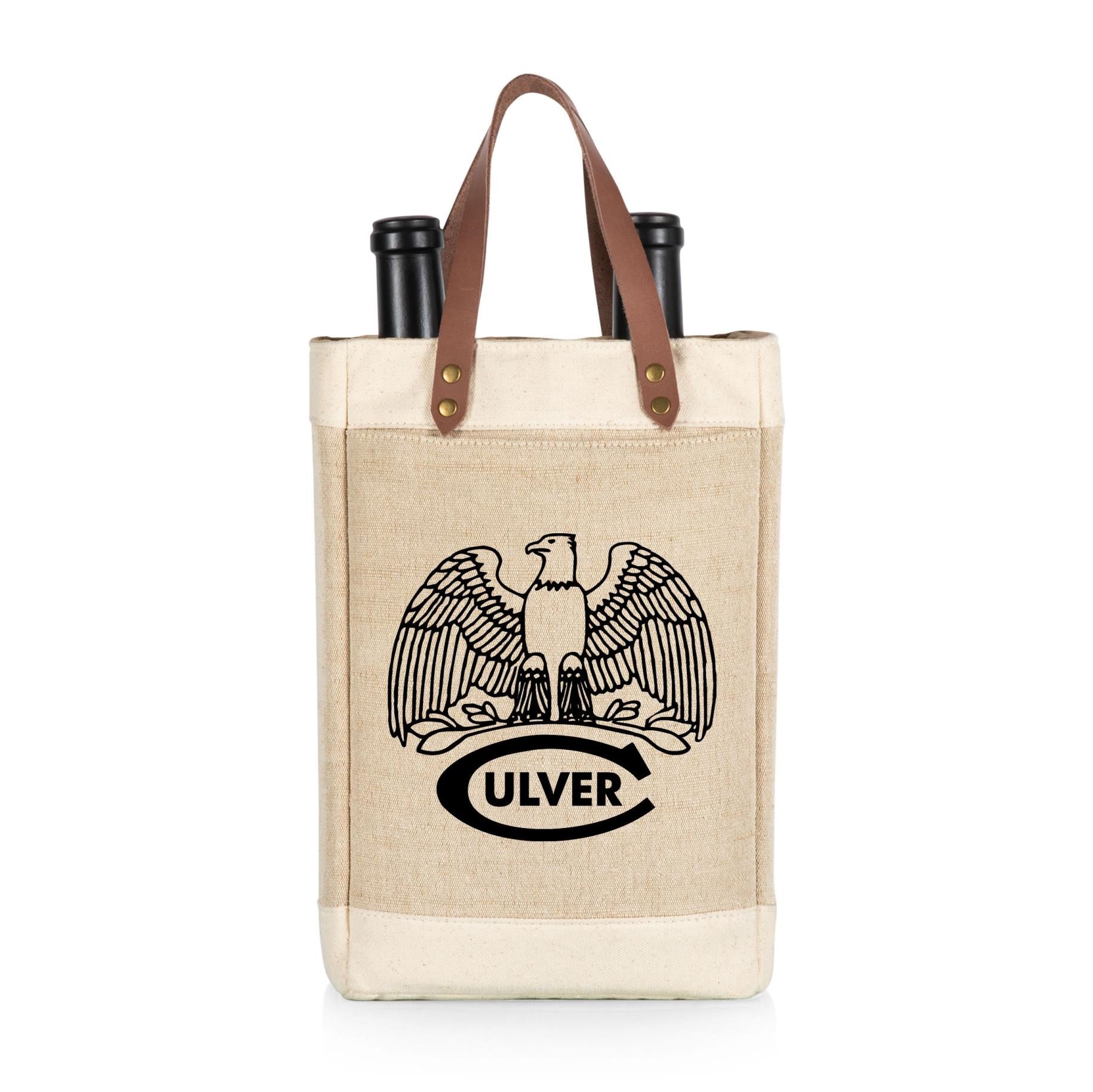 Eagle Culver-C - Pinot Jute Insulated Wine Bag - 2 Bottle - Canvas