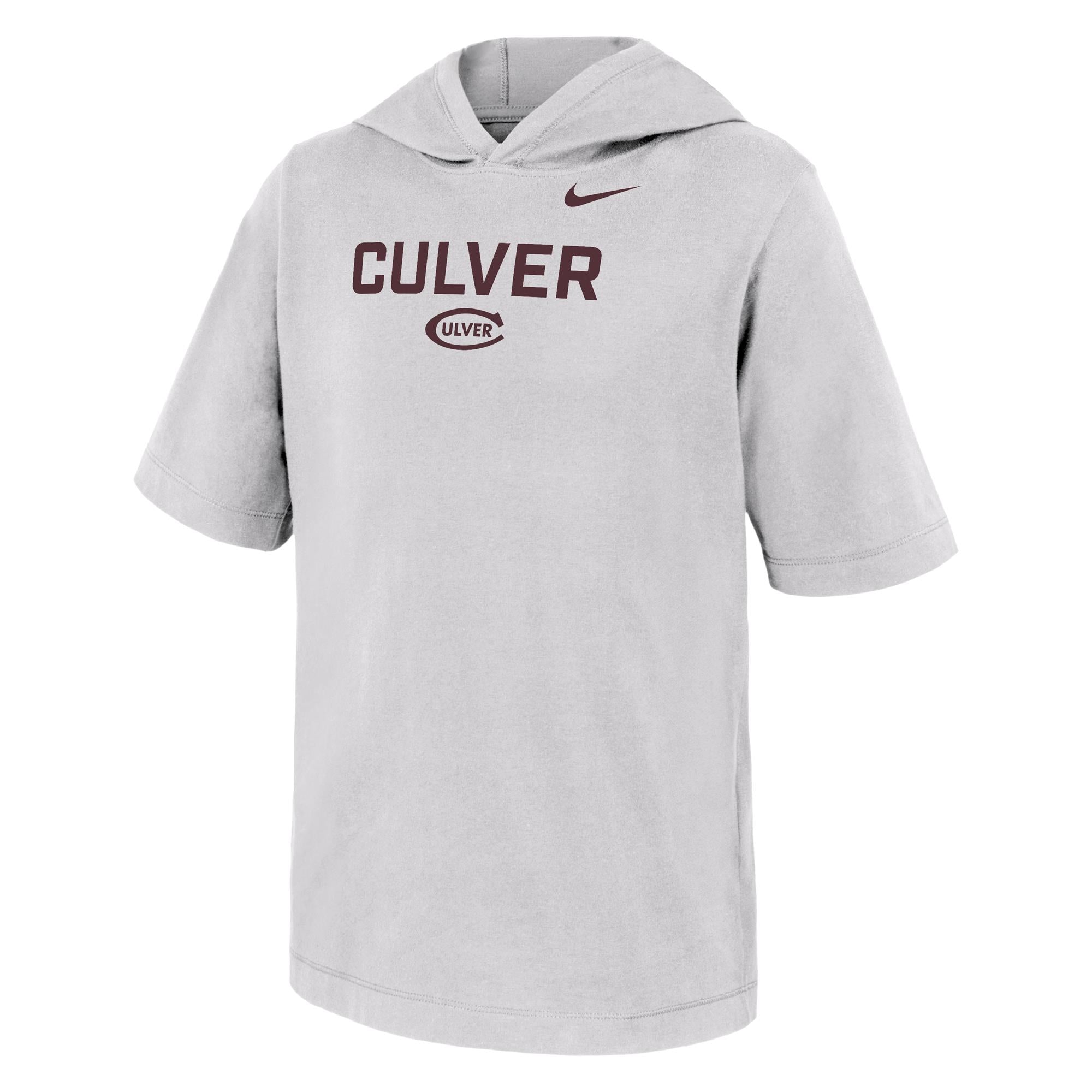 Youth Nike Cotton Tee Hoodie - White