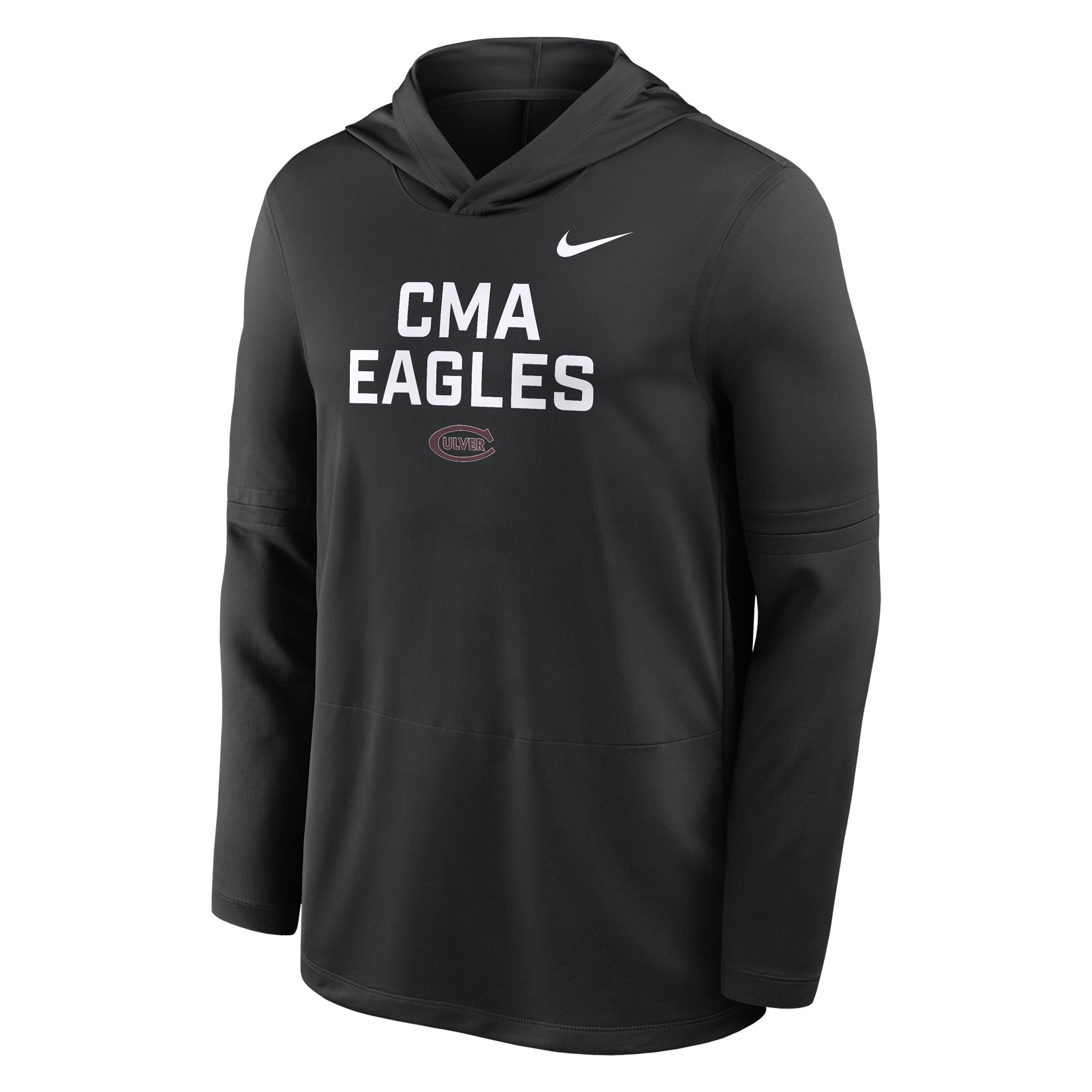 Nike Lightweight Dri-Fit Hoodie Top - Black