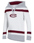 Champion Youth Super Fan Big Stripe Hockey Hood - White
