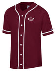 Champion Superfan Baseball Jersey Tee - Maroon / White