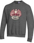 Champion Powerblend Felt Eagle Crew - Granite Heather