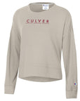 Womens Culver Eagles Champion Sueded Fleece- Cocoa Butter