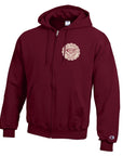 Champion Powerblend Full-Zip Hood - Maroon