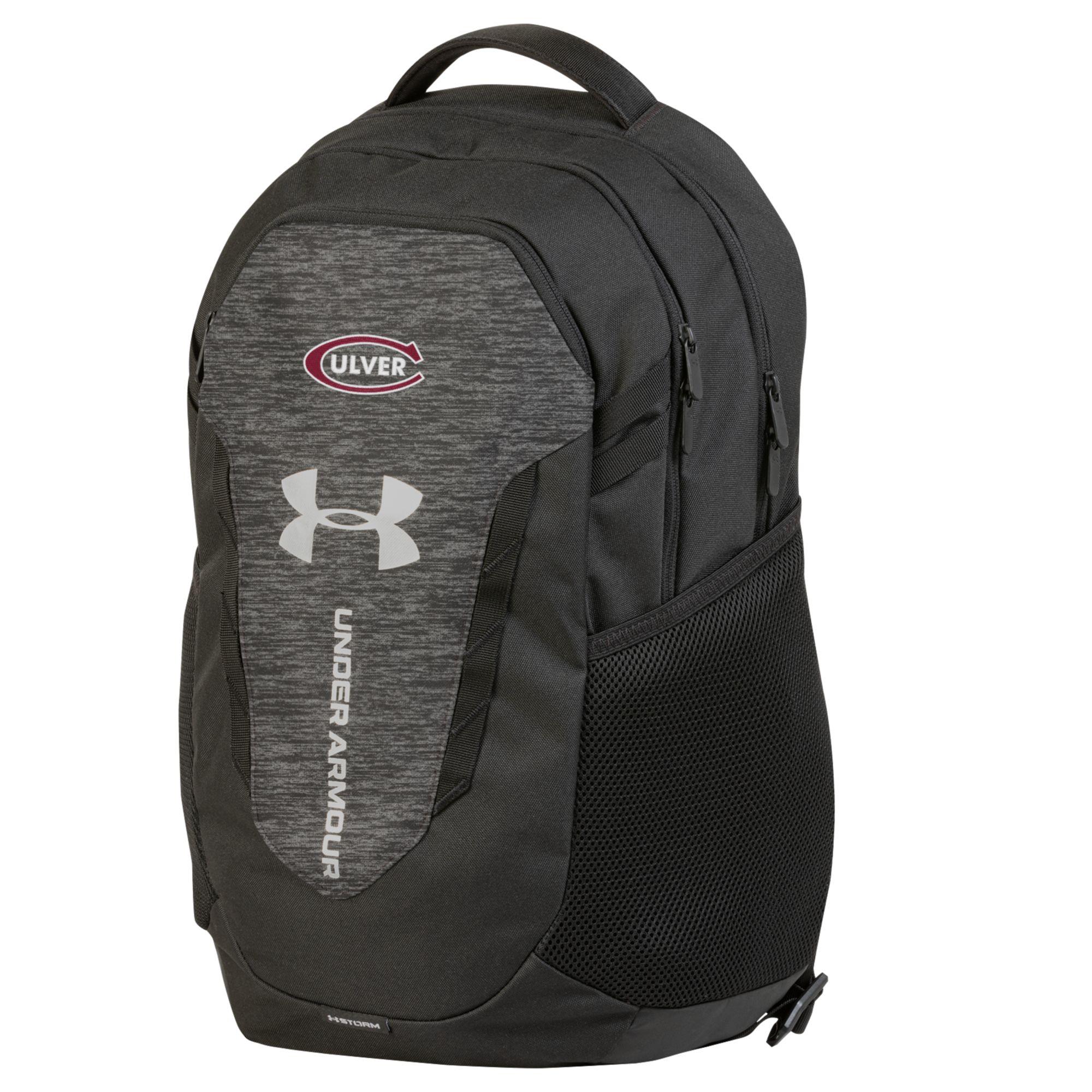 UA Hustle 6.0 Backpack - Black Heather