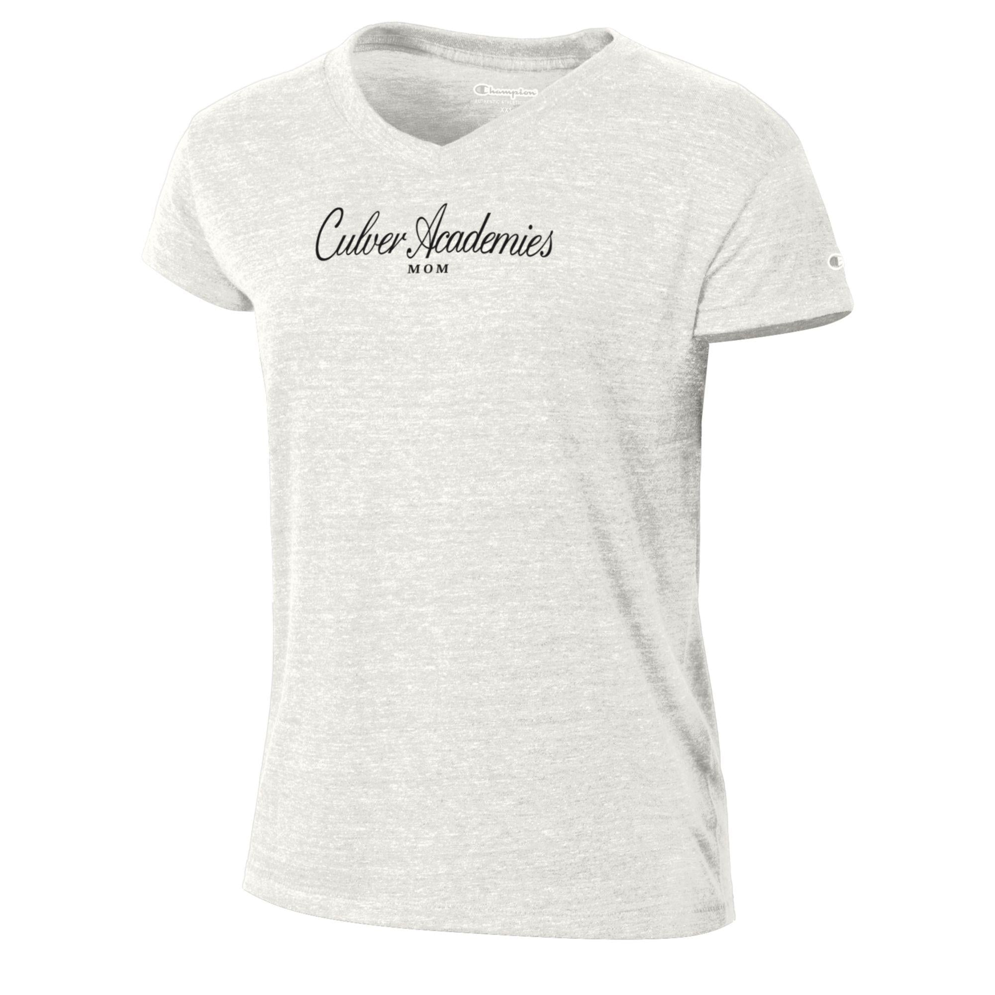 Champion Mom V-Neck Tri-blend Tee - Alabaster