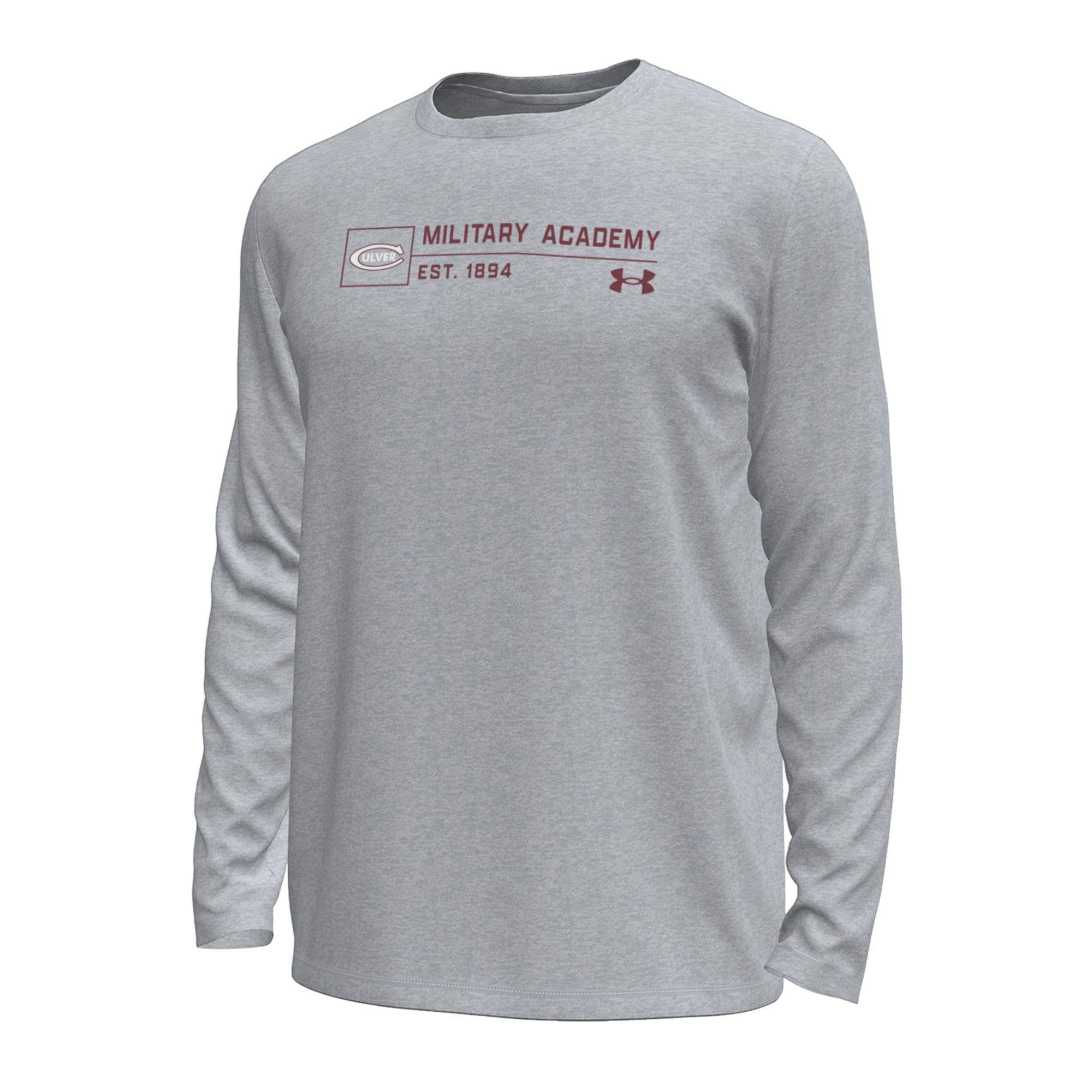 Under Armour Tech Stretch Long Sleeve Tee - Mod Gray Novelty