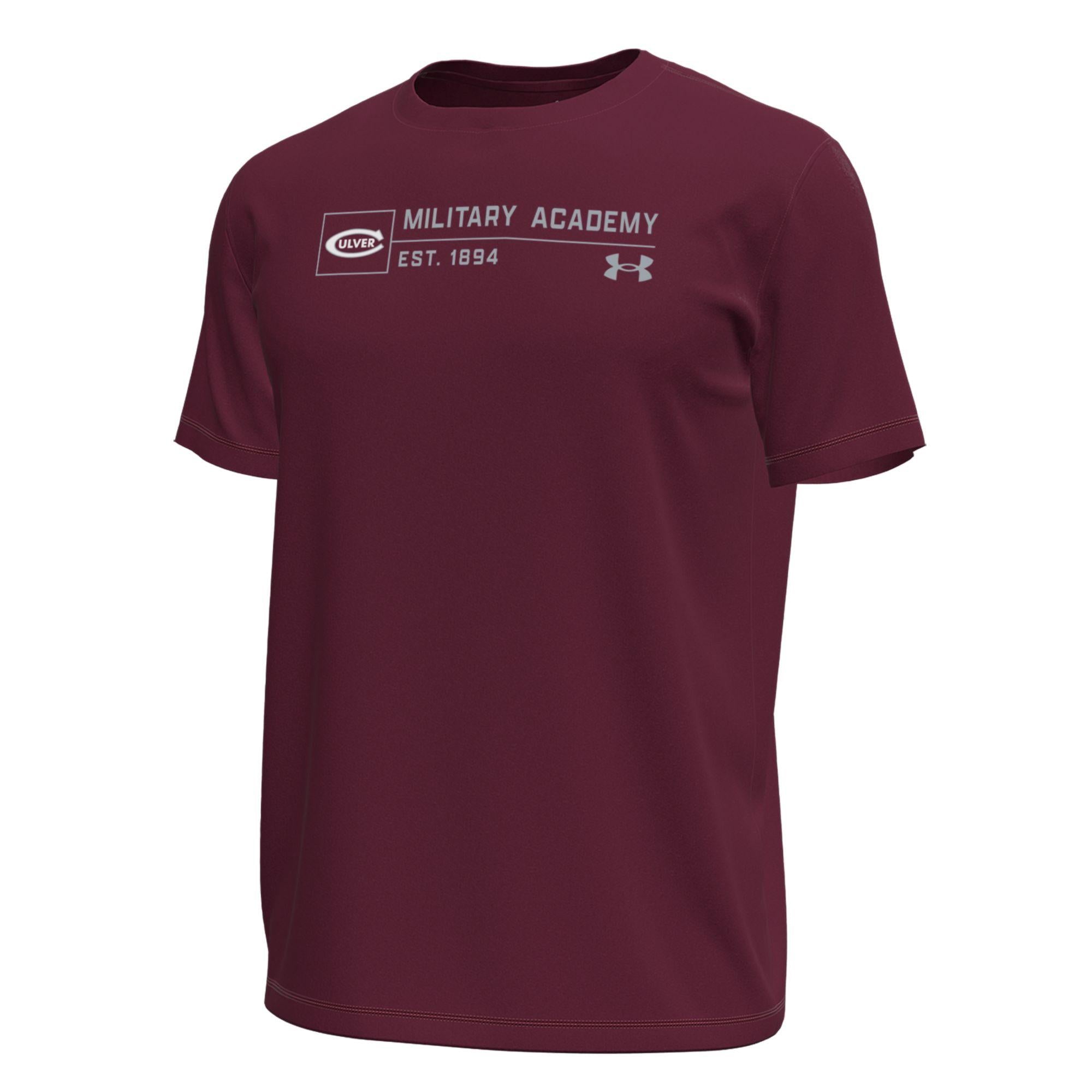 Under Armour Tech Stretch Short Sleeve Tee - Maroon