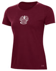Under Armour Women's Performance Cotton Tee - Maroon