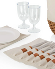 Promenad Picnic Tote Basket - Includes Service for 2 - Beige