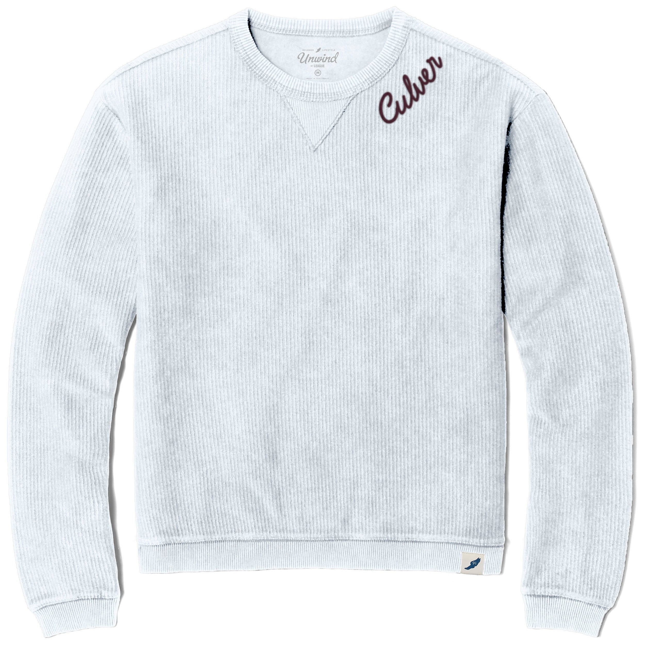 Timber Culver Corded Crew - White