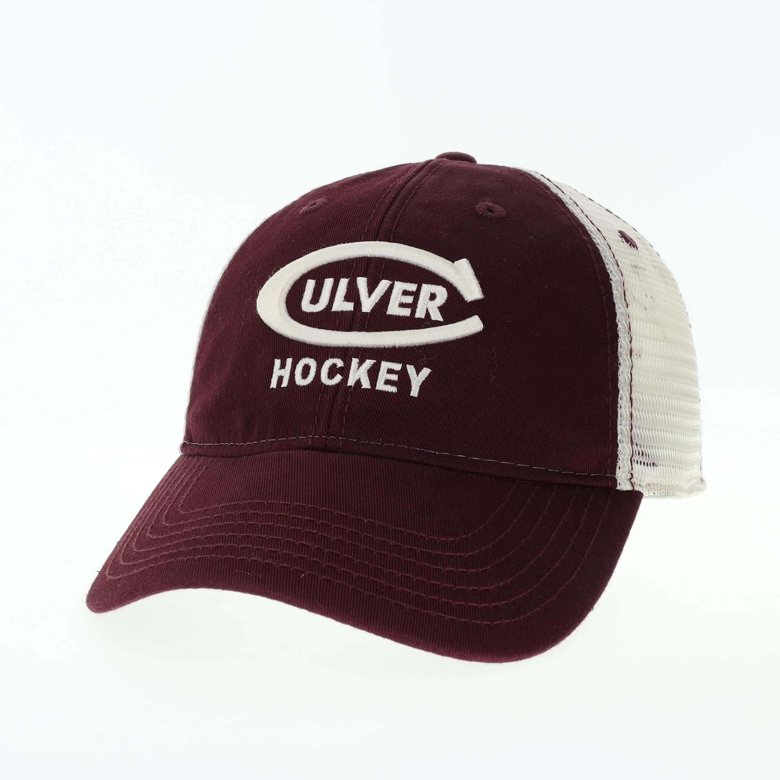 Culver Hockey Relaxed Twill Trucker - Maroon