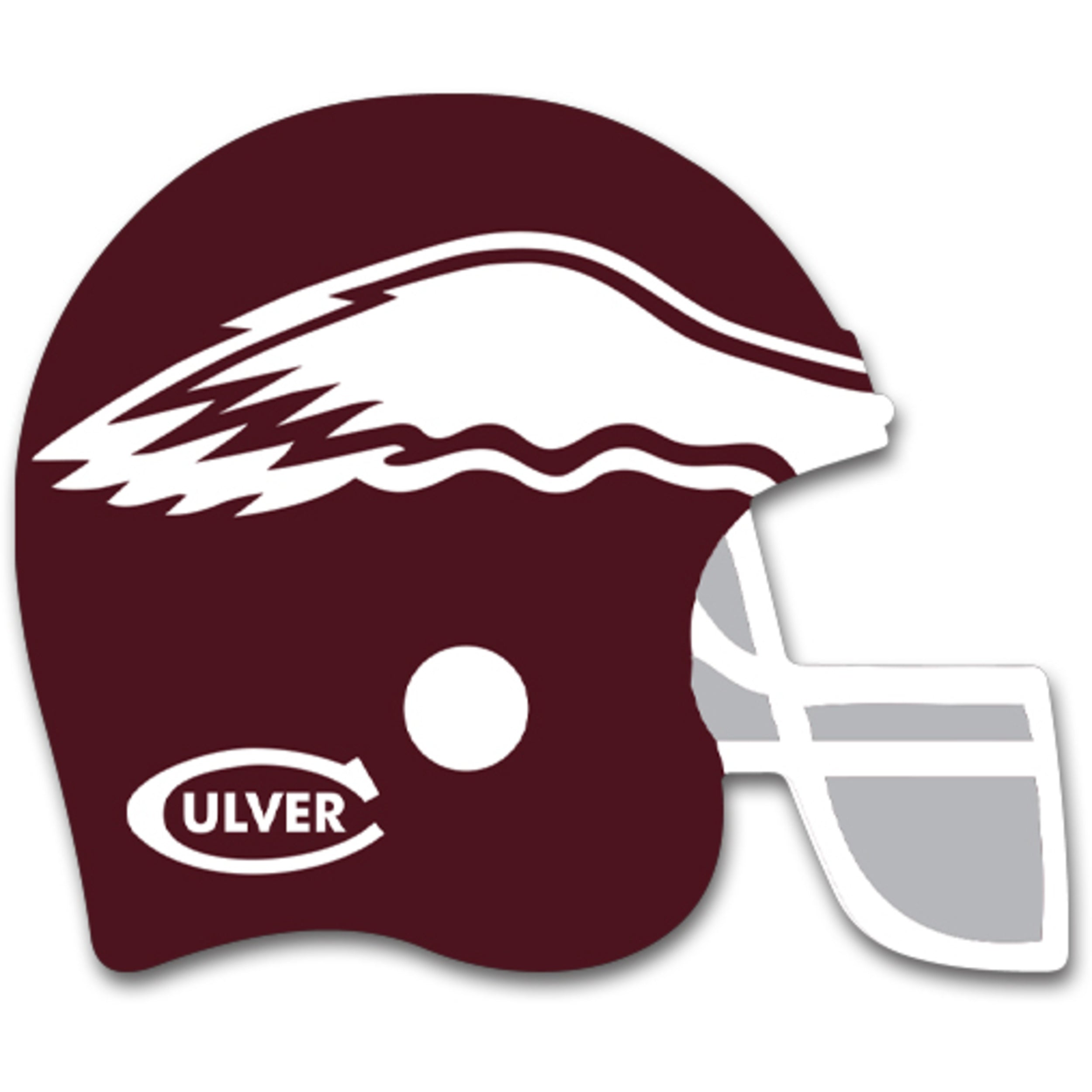 culver eagles football helmet maroon CMA Eagle Football Helmet Magnet – Culver Eagle Outfitters