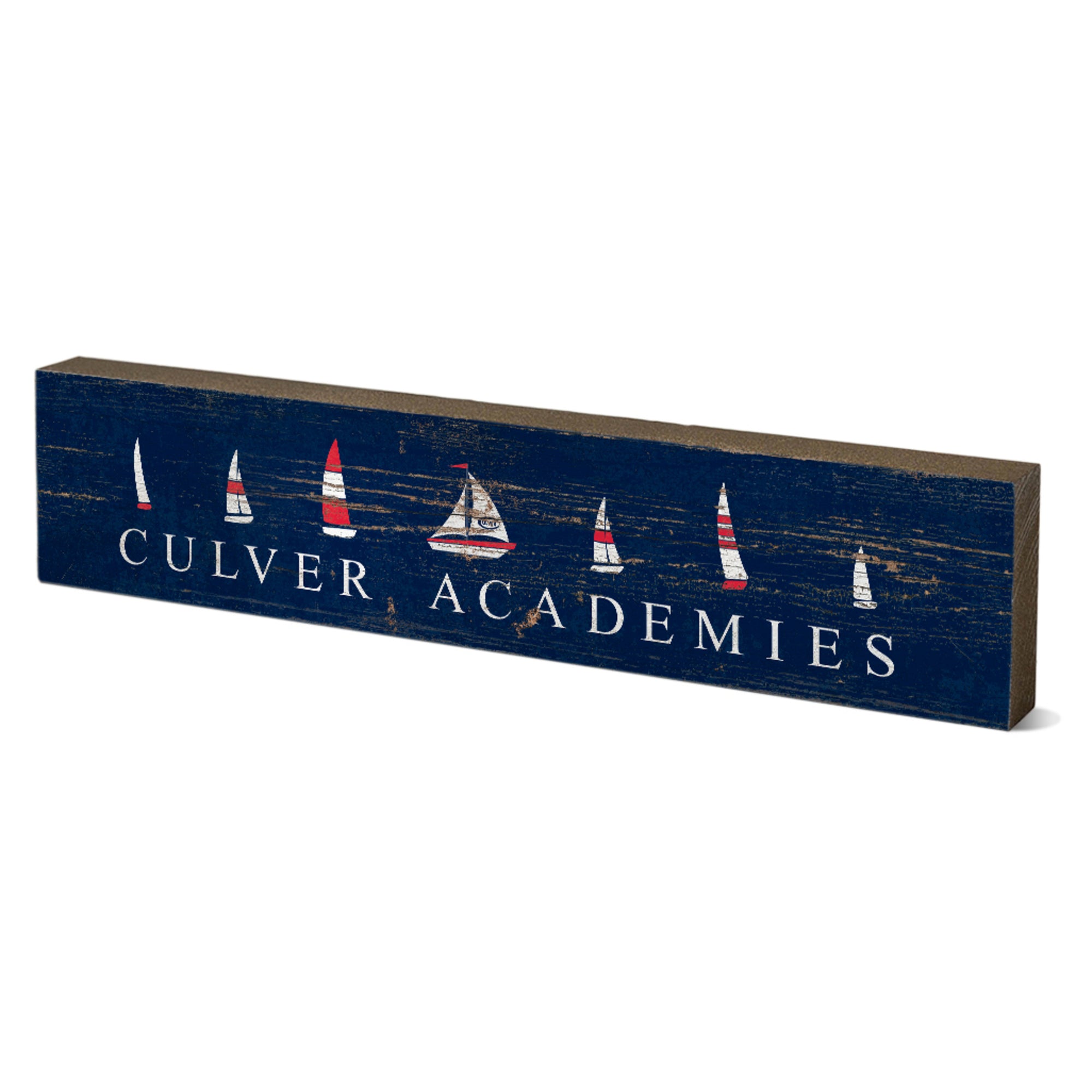 Sailboats Table Top Stick - Navy & White