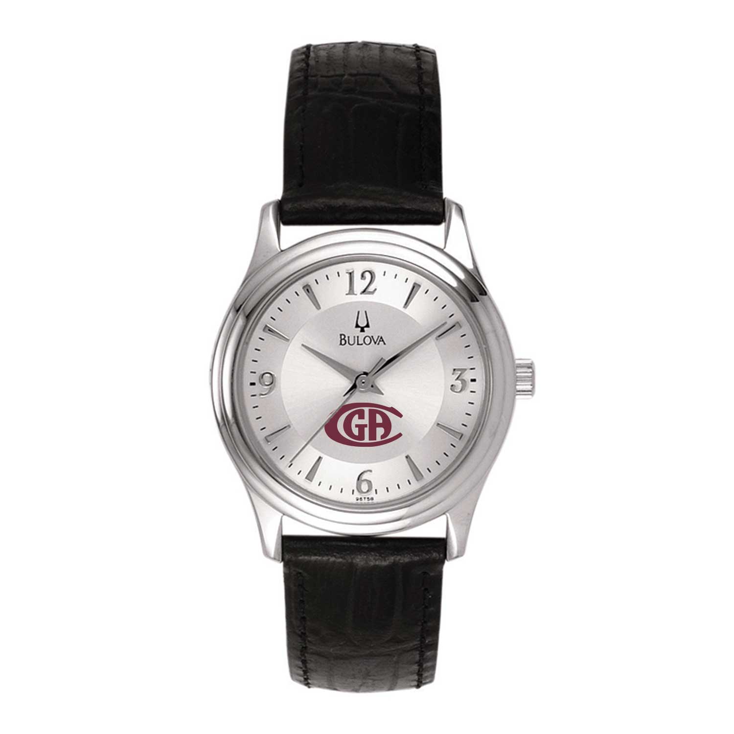 Bulova Silver Watch with Black Band Bulova Women main image 4