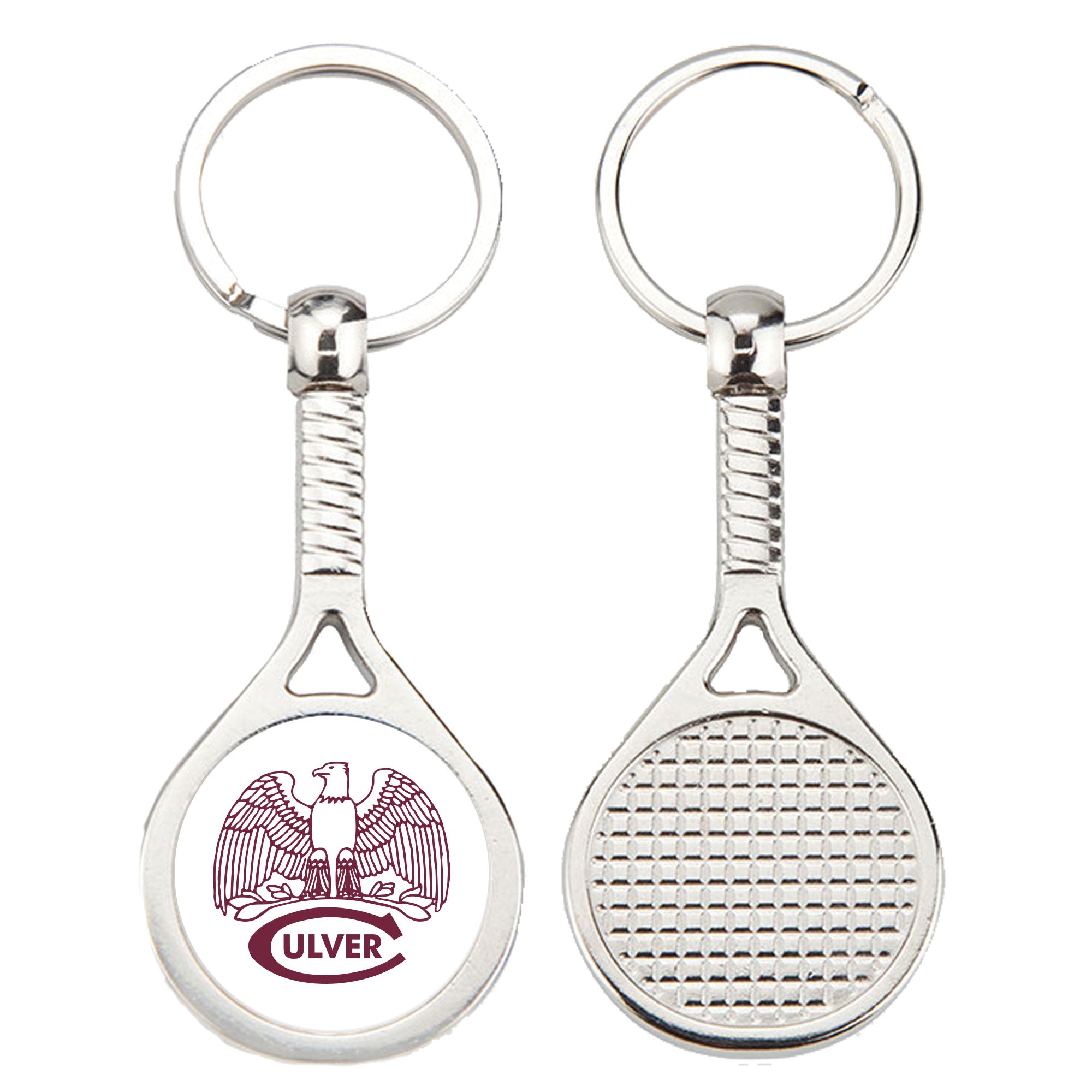 Tennis Metal Key Tag
