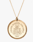 Culver Academy for Girls Crest Florentine Necklace - Cavan Gold