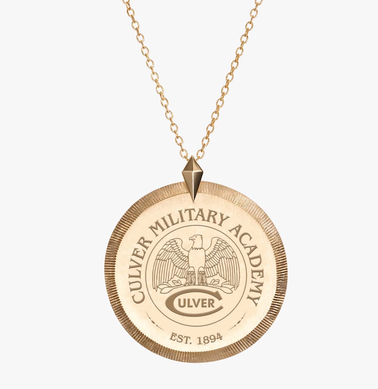 CMA Crest Florentine Necklace - Cavan Gold