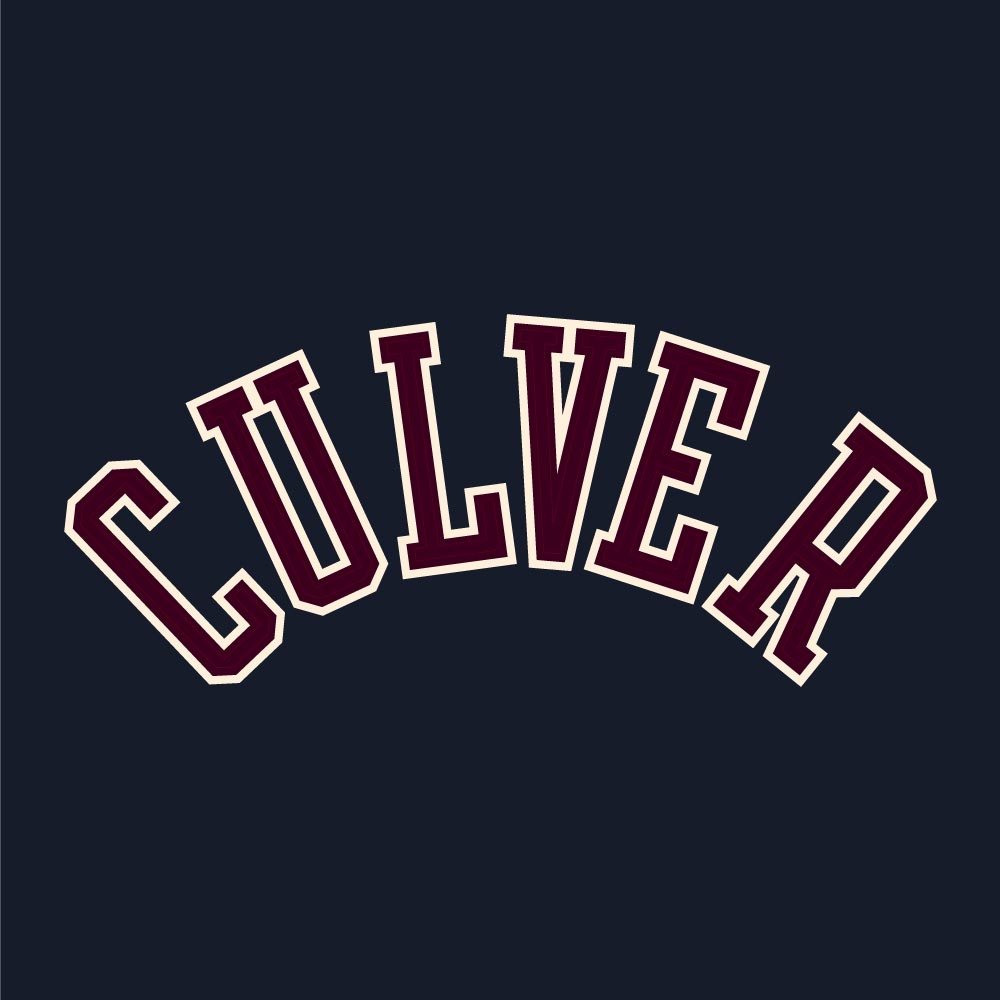 Champion Culver Wool Felt Reverse Weave Crew - Navy