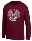 Champion Classic Eagle Jersey Long Sleeve Tee - Maroon