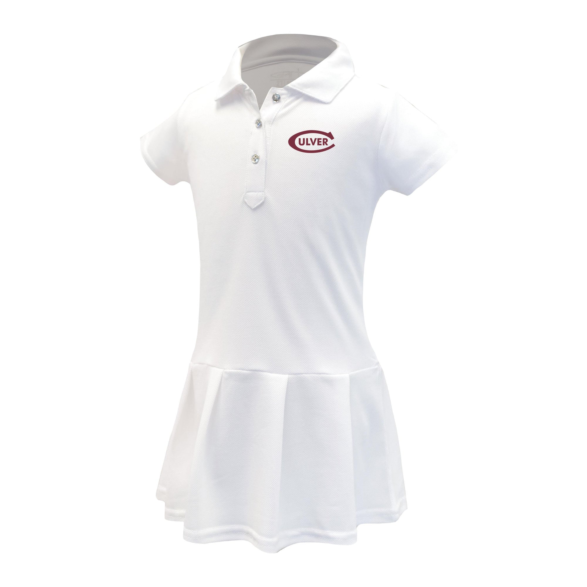 Infant Caroline Perf Pique Onesie Dress White