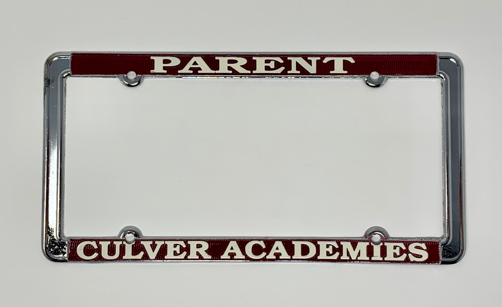 Culver Academies Parent License Plate Frame