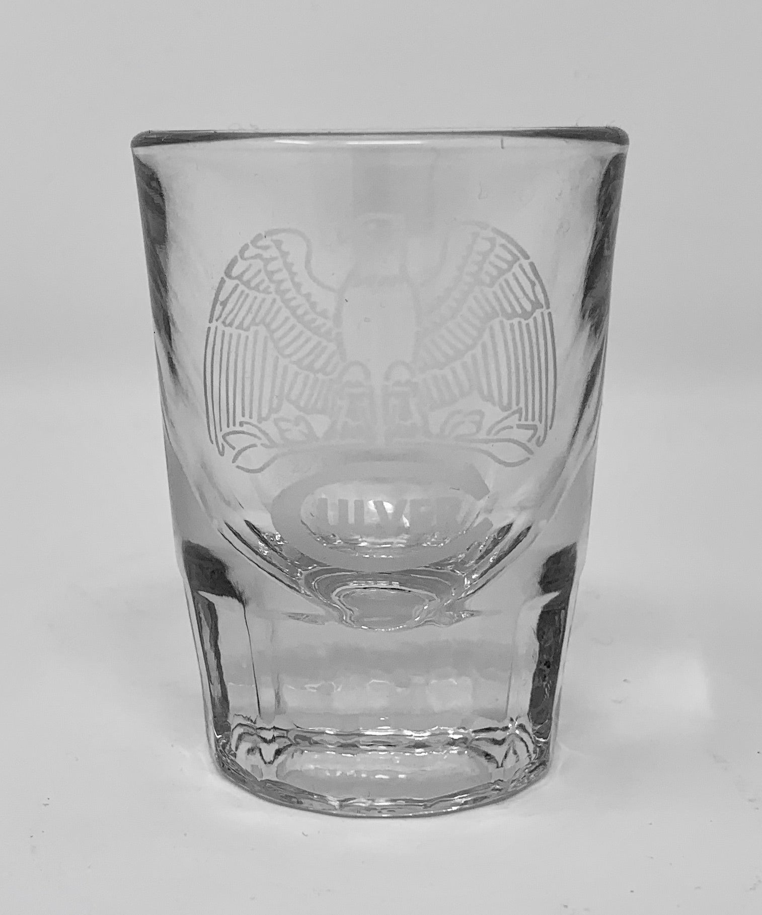 Fluted Vintage "Culver Eagle" Shot Glass - 2oz