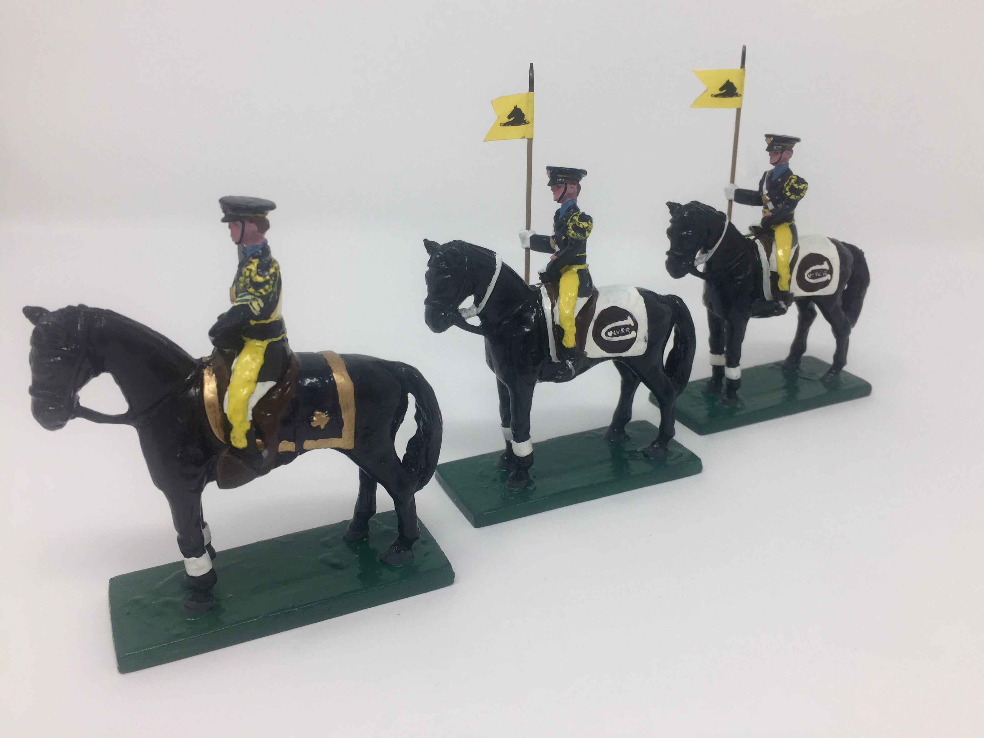 CMA Miniature Figurines - Black Horse Troop Lancers with Officer