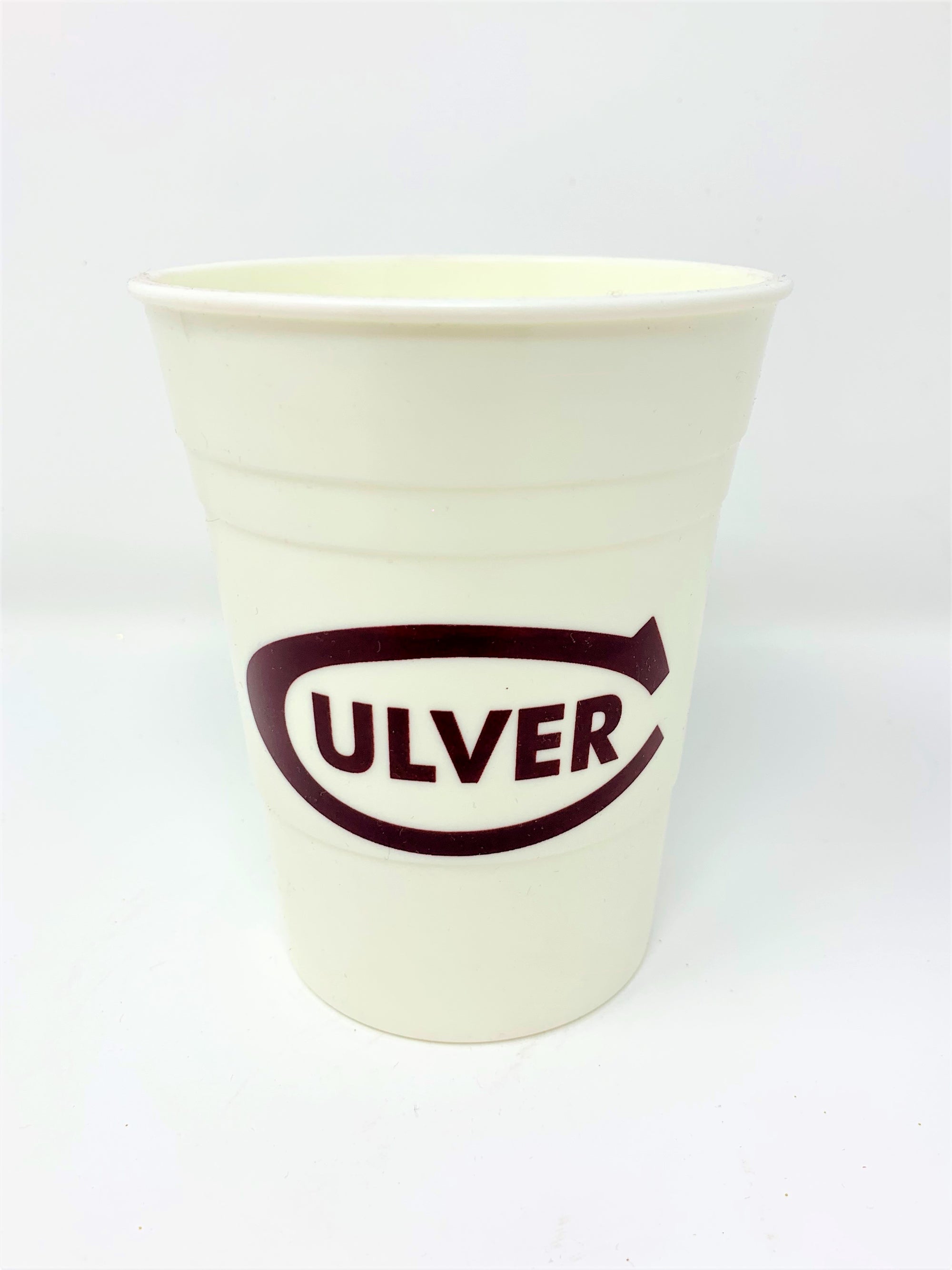 Culver-C Party Cup - White / Marroon - 16oz