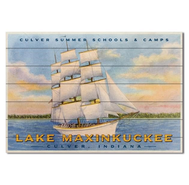 Culver Lake Max Showcase Plank Sign - 25" x 36"