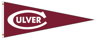 Culver "C" Nylon Flag - 12" x 30"