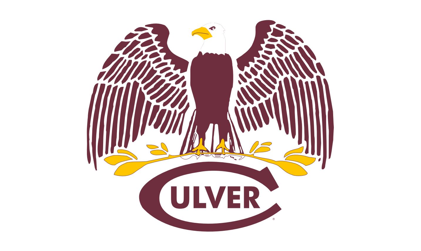 Culver Eagle Flag Maroon & Gold - 3'x 5'