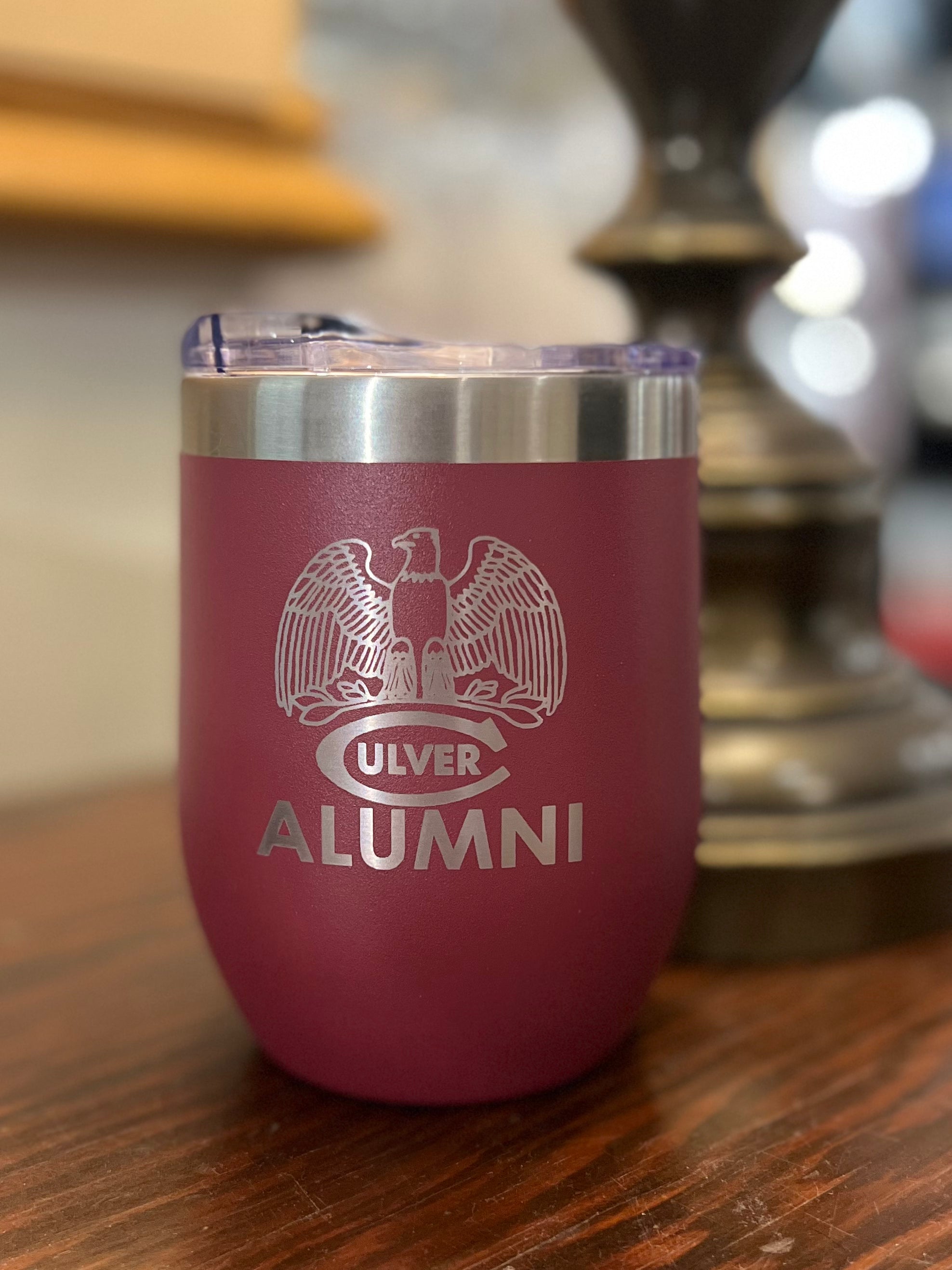 Powder Coated Alumni Cooler - 16oz - Maroon