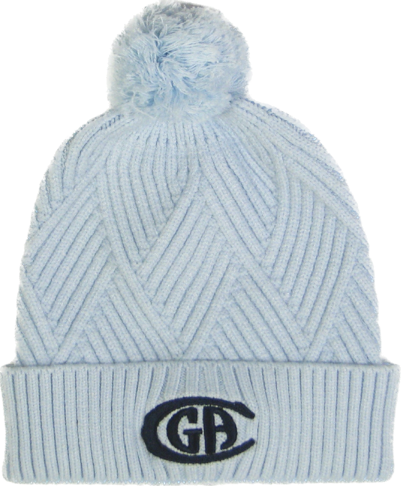 Bridger Textured Cuff Beanie - Light Blue -CGA