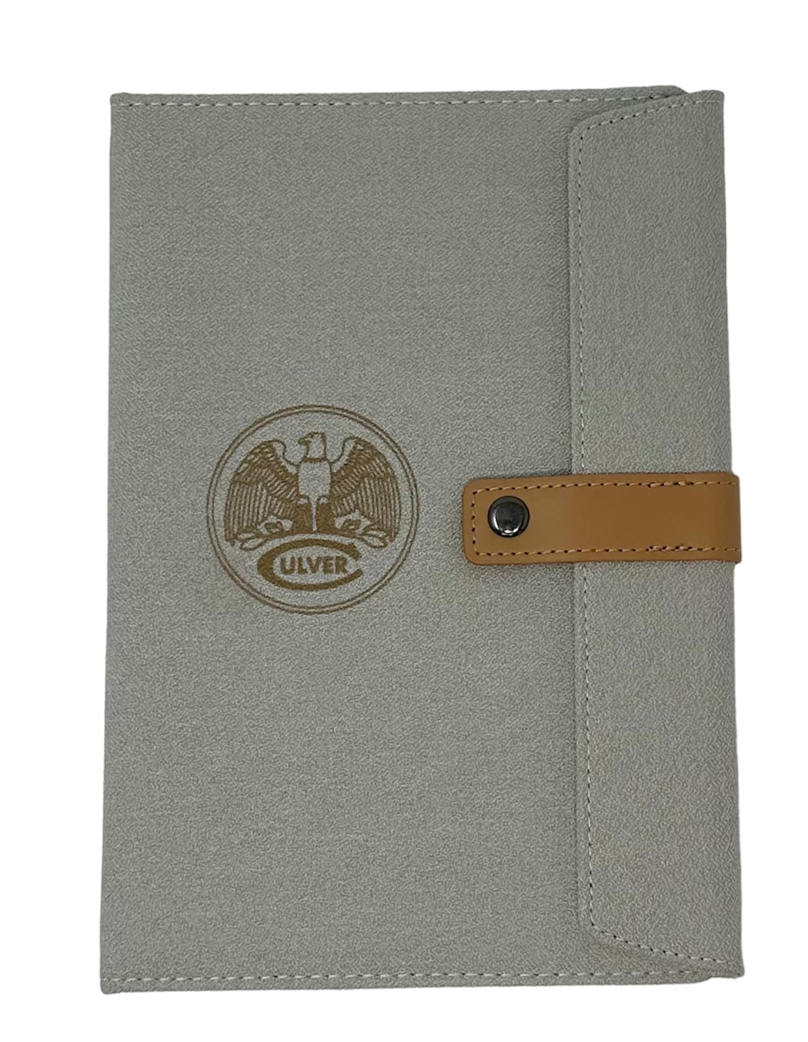 Culver Academies Two-Tone Journal with Leather Closure - Gray