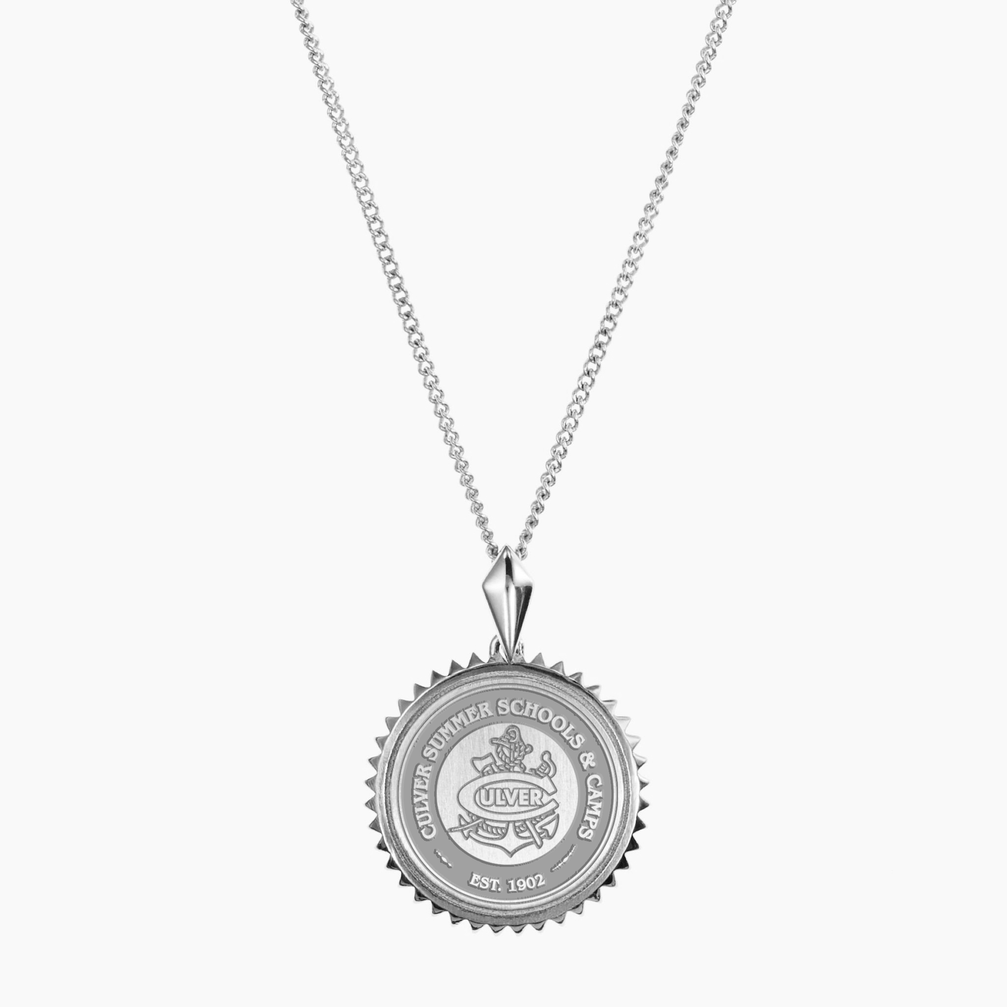 CSSC Seal Sunburst Necklace - Sterling Silver