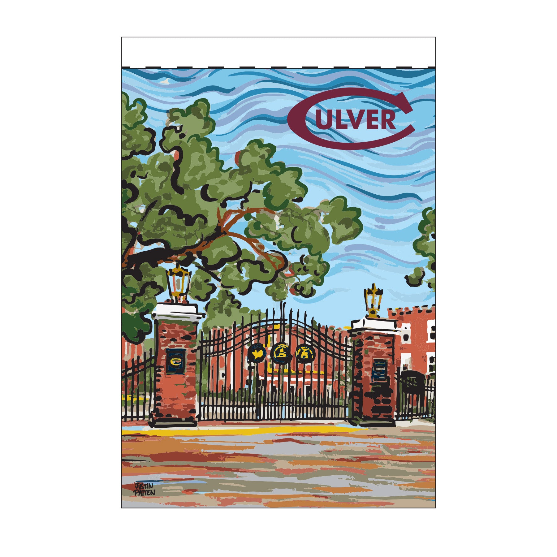 Justin Patten Design - Logansport Gate Garden Flag