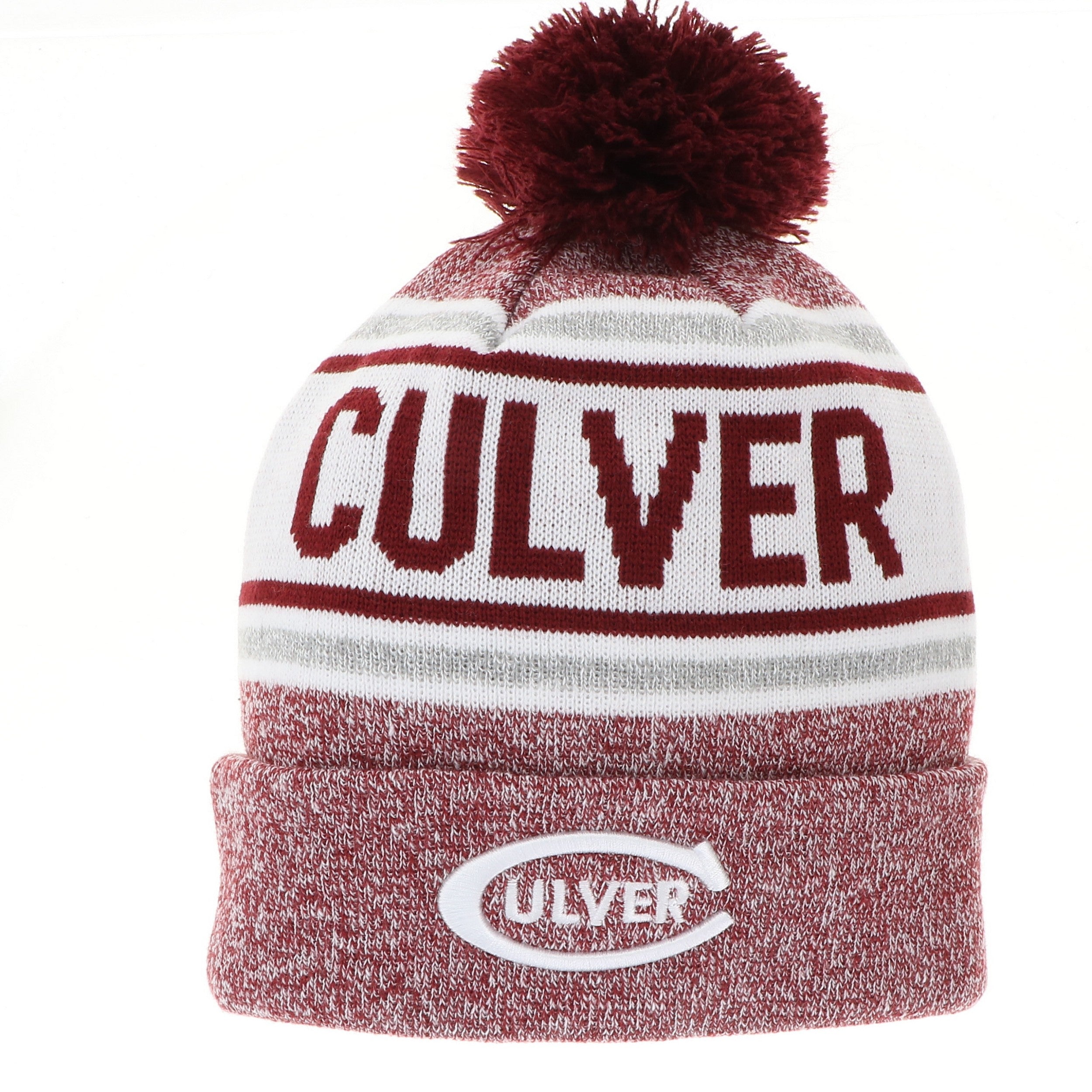 Tailgate Marled Knit-In Cufff Beanie with Pom - Culver eagles