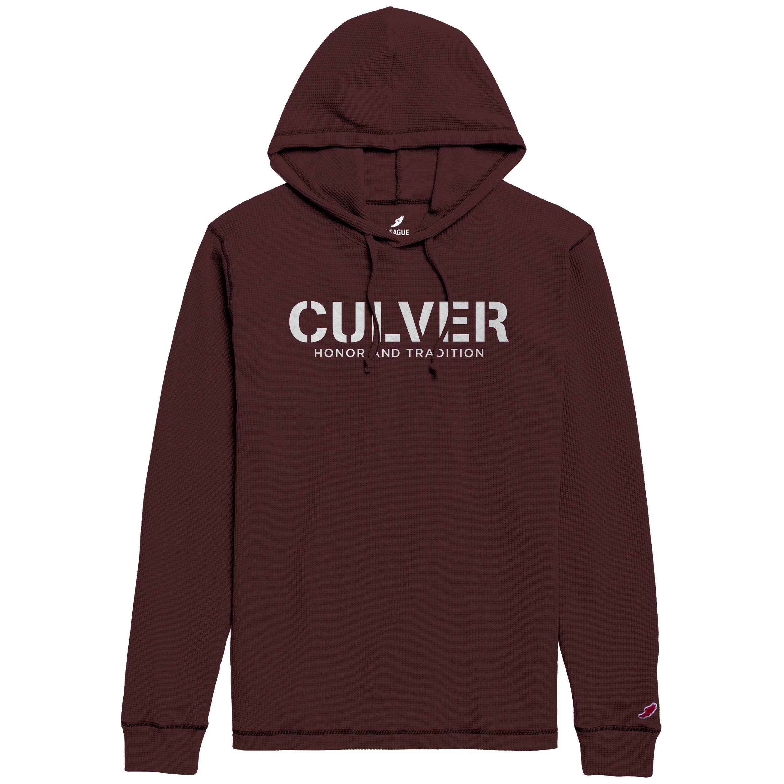 Honor &amp; Tradition Waffle Pullover Hood - Maroon