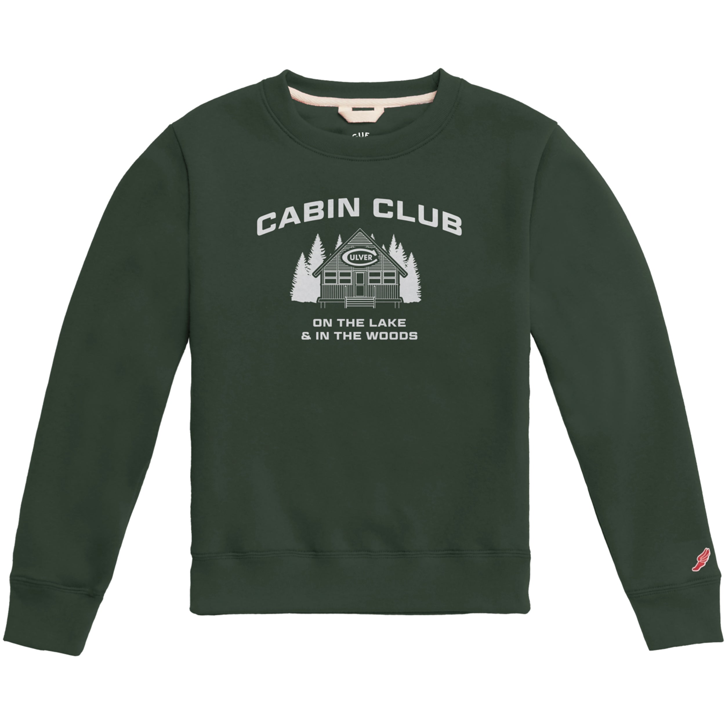 Cabin Club Youth Essential Crew - Dark Green