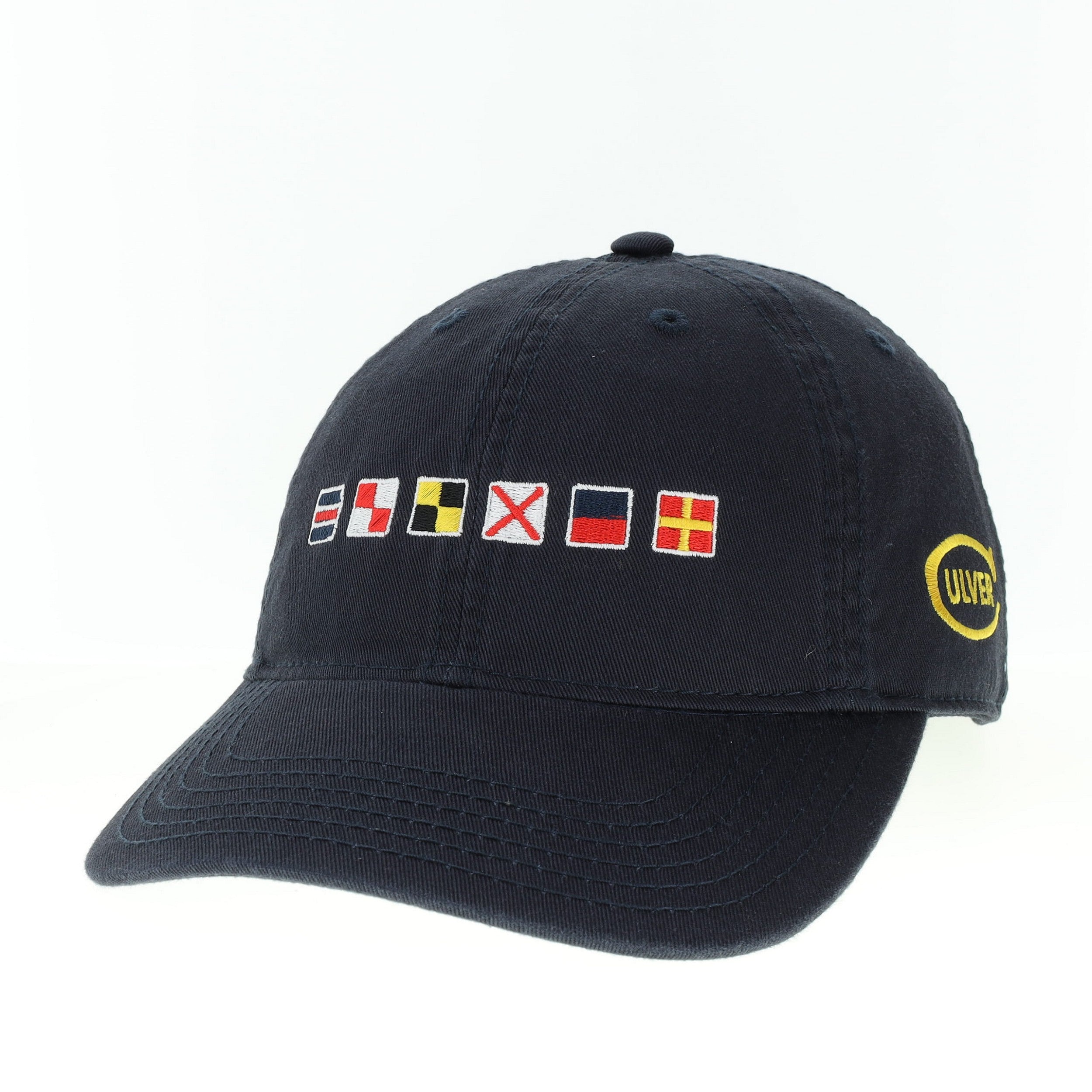 Youth Relaxed Twill Hat -Navy with Code Flags