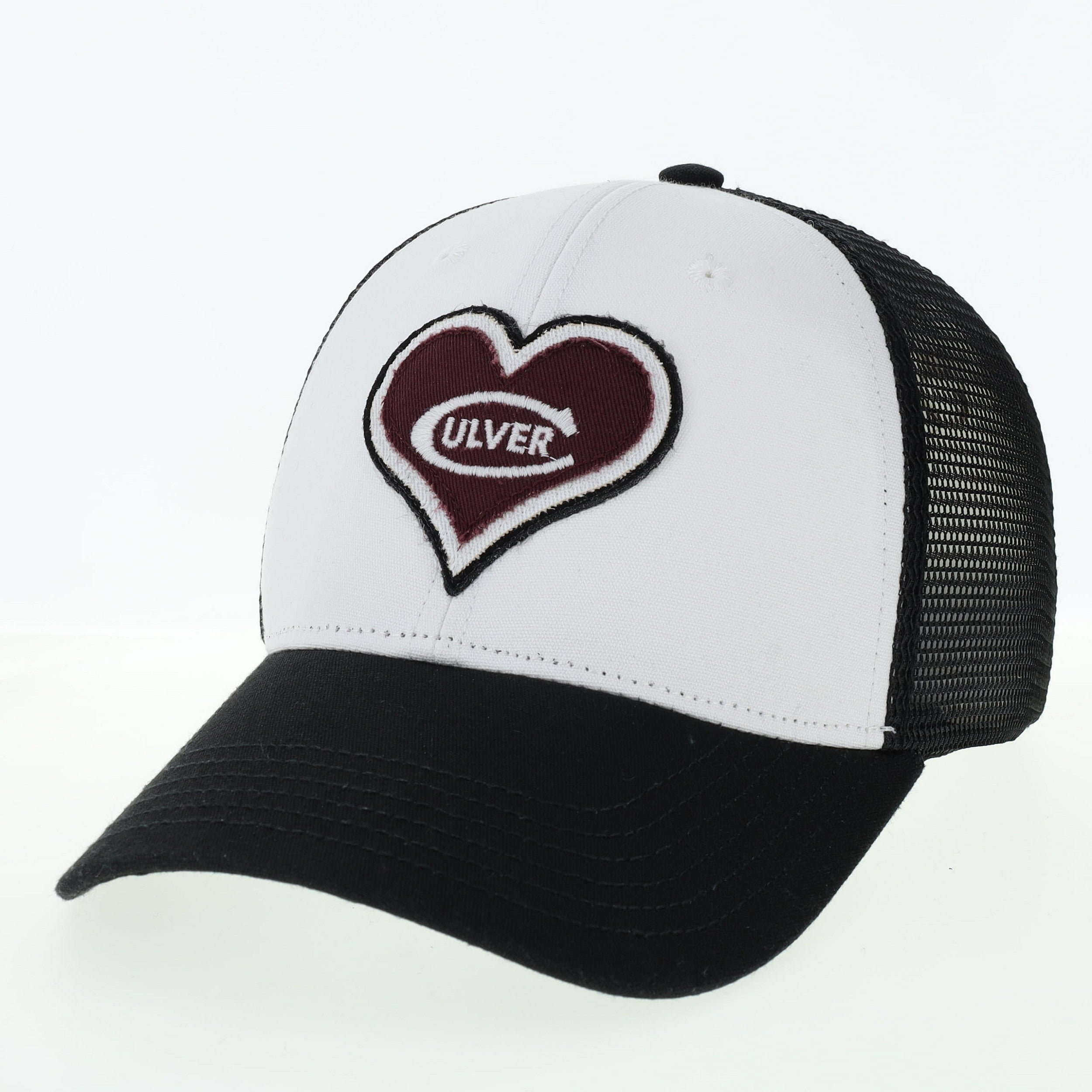Valentines Day Lo-Pro Snapback Trucker Hat - White/Black