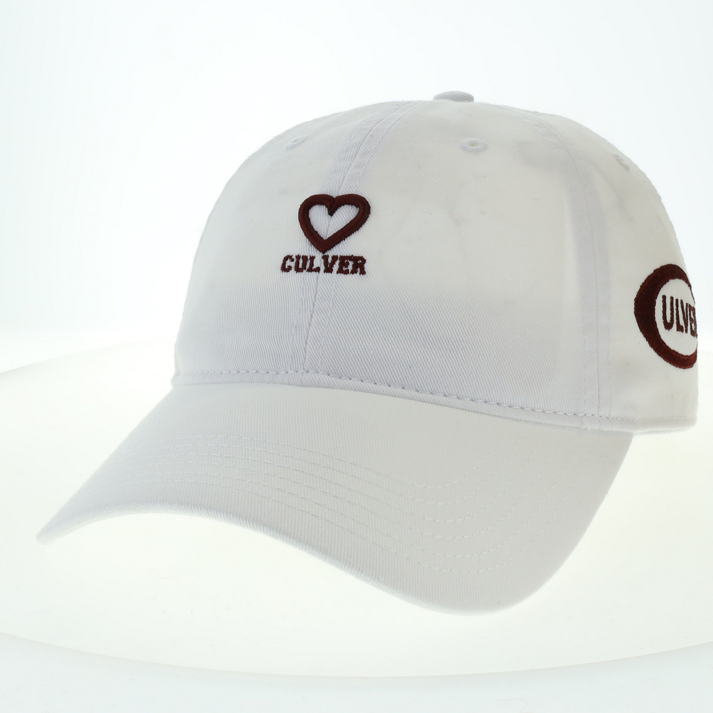Culver Twill Heart Hat -  White