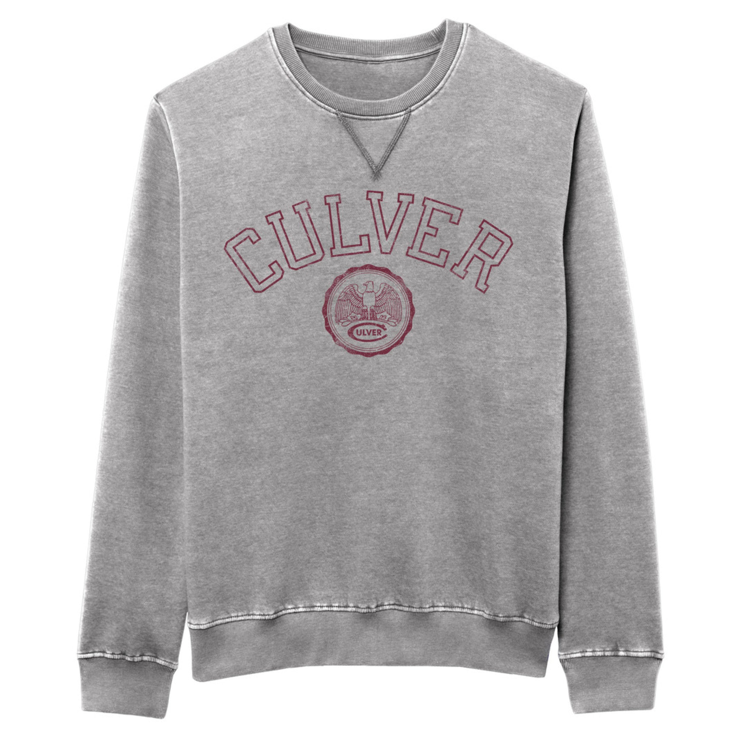 Culver Seal Weathered Fleece Crew - Smoked Pearl