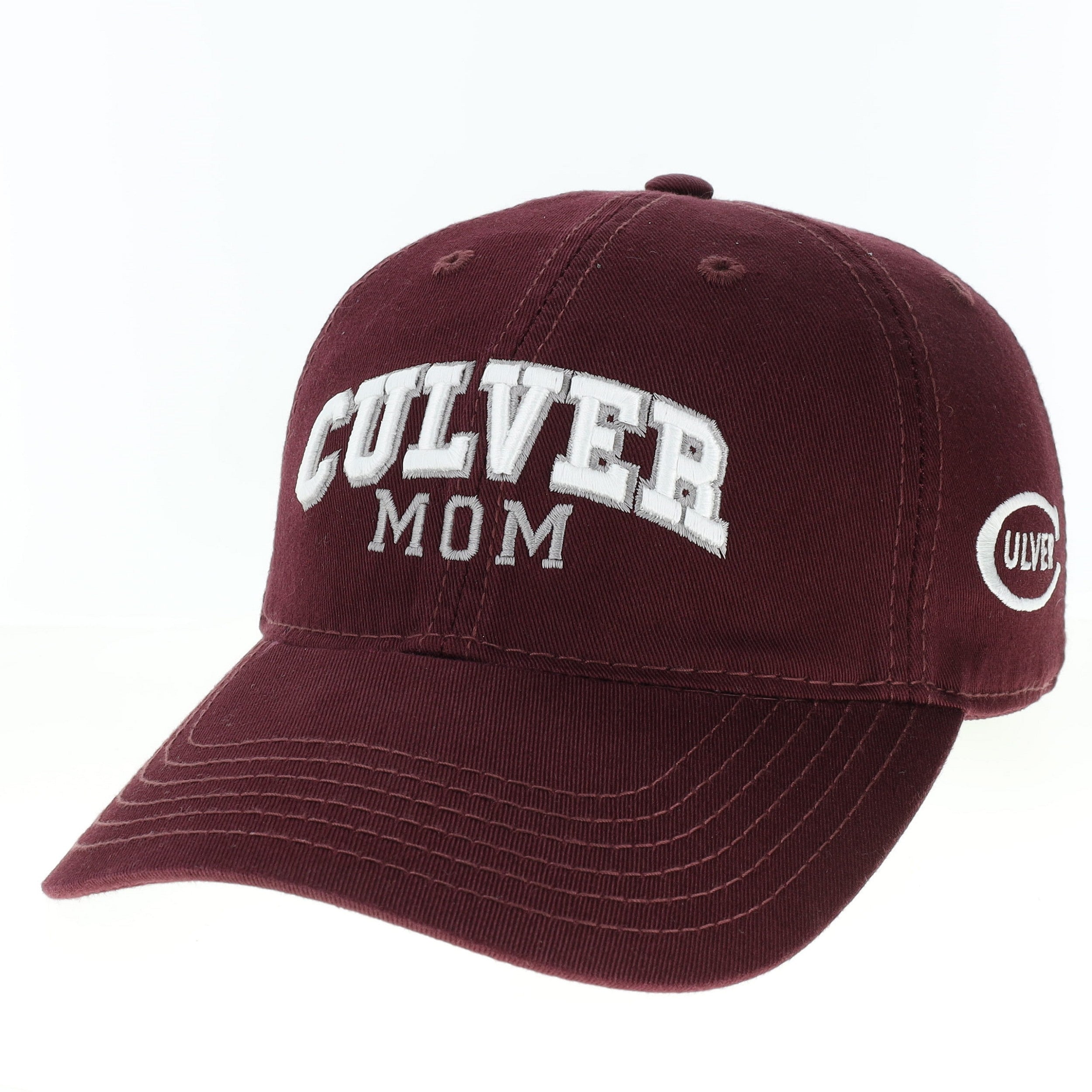 Mom Relaxed Twill Adjustable Hat - Maroon
