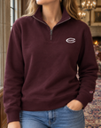 The Perfect 1991 Quarter Zip - Maroon