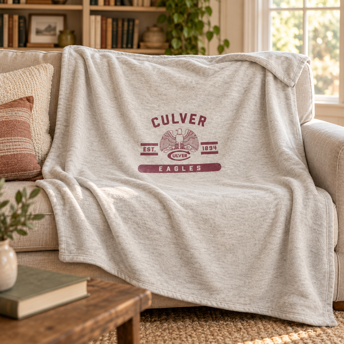 Culver Sweatshirt Blanket - Oatmeal