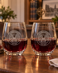 Culver Seal Stemless Wine Glasses Set of 2 - 21oz