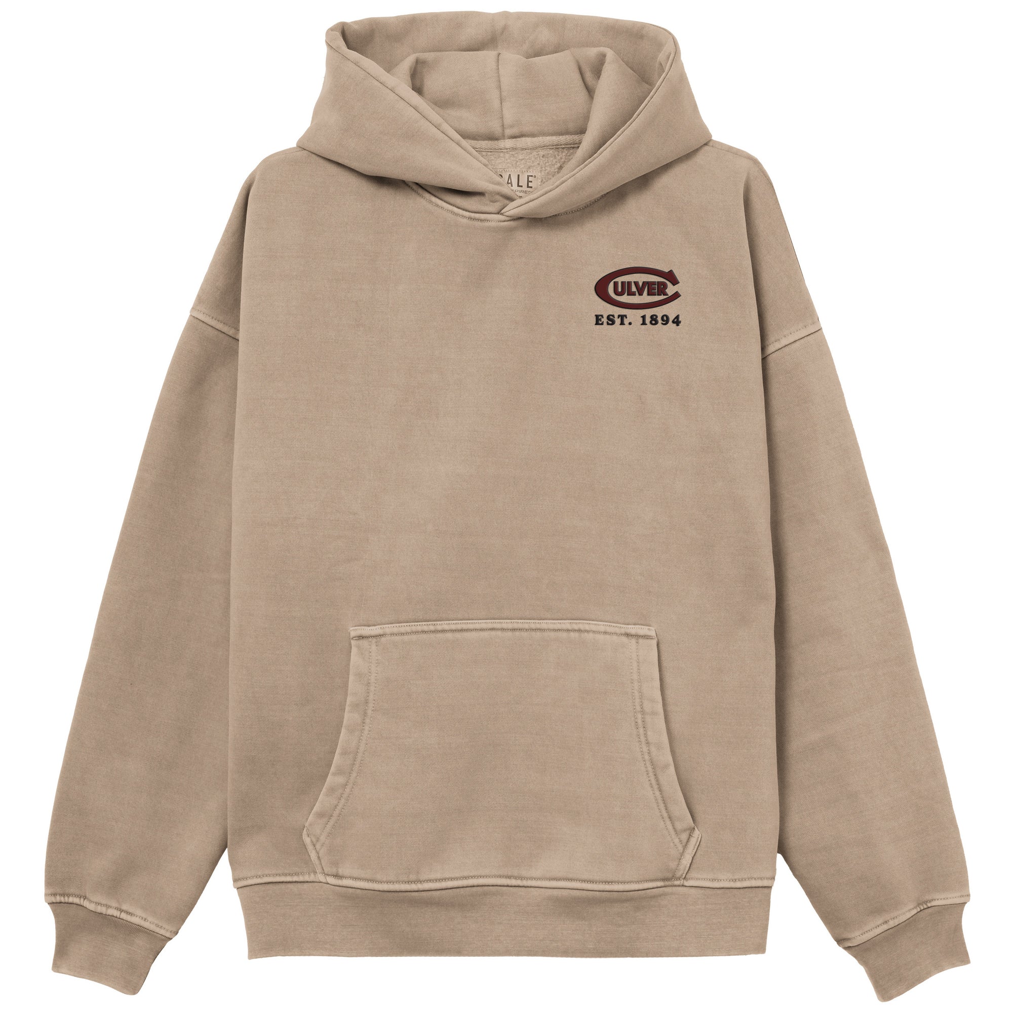 Ember Pigment Dyed Oversized Hoodie- Beige