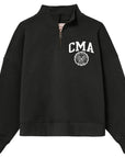 Diana Mock 1/4 Zip - Black